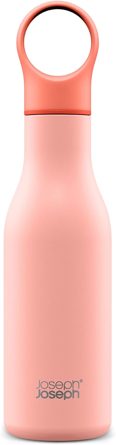 Joseph Joseph Loop Vacuum Insulated Water Bottle 500 ml (17 fl. oz) - Coral