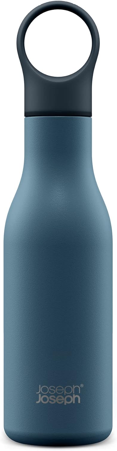 Joseph Joseph Loop Vacuum Insulated Water Bottle 500 ml (17 fl. oz) - Blue