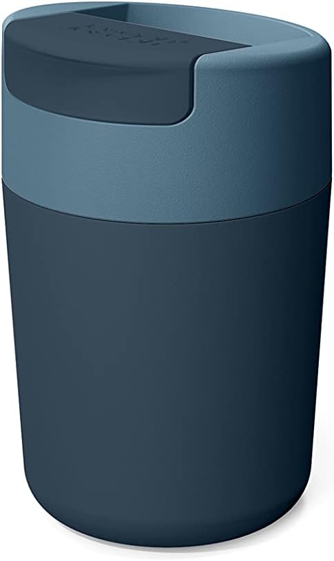 Joseph Joseph Sipp Travel Coffee Mug with Flip-top Cap - 340 ml (12 fl. oz) - Blue