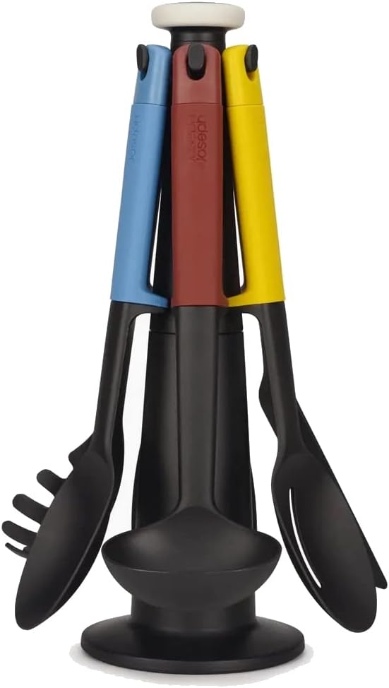 Joseph Joseph Elevate Carousel 6-Piece Utensil Set with Rotating Storage Stand, One Size, Multicolor