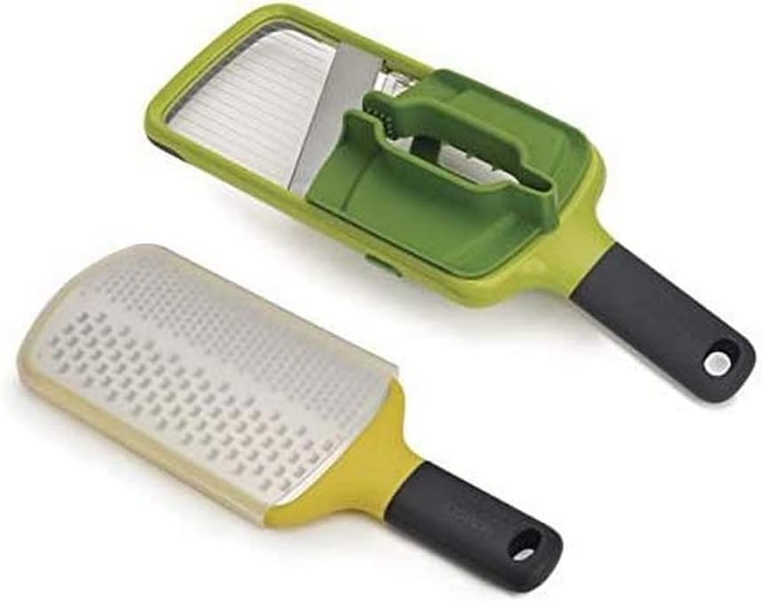 Joseph Joseph Go-to Gadgets 2-Piece Food Preparation Set with Hand Held Mandoline & Grater