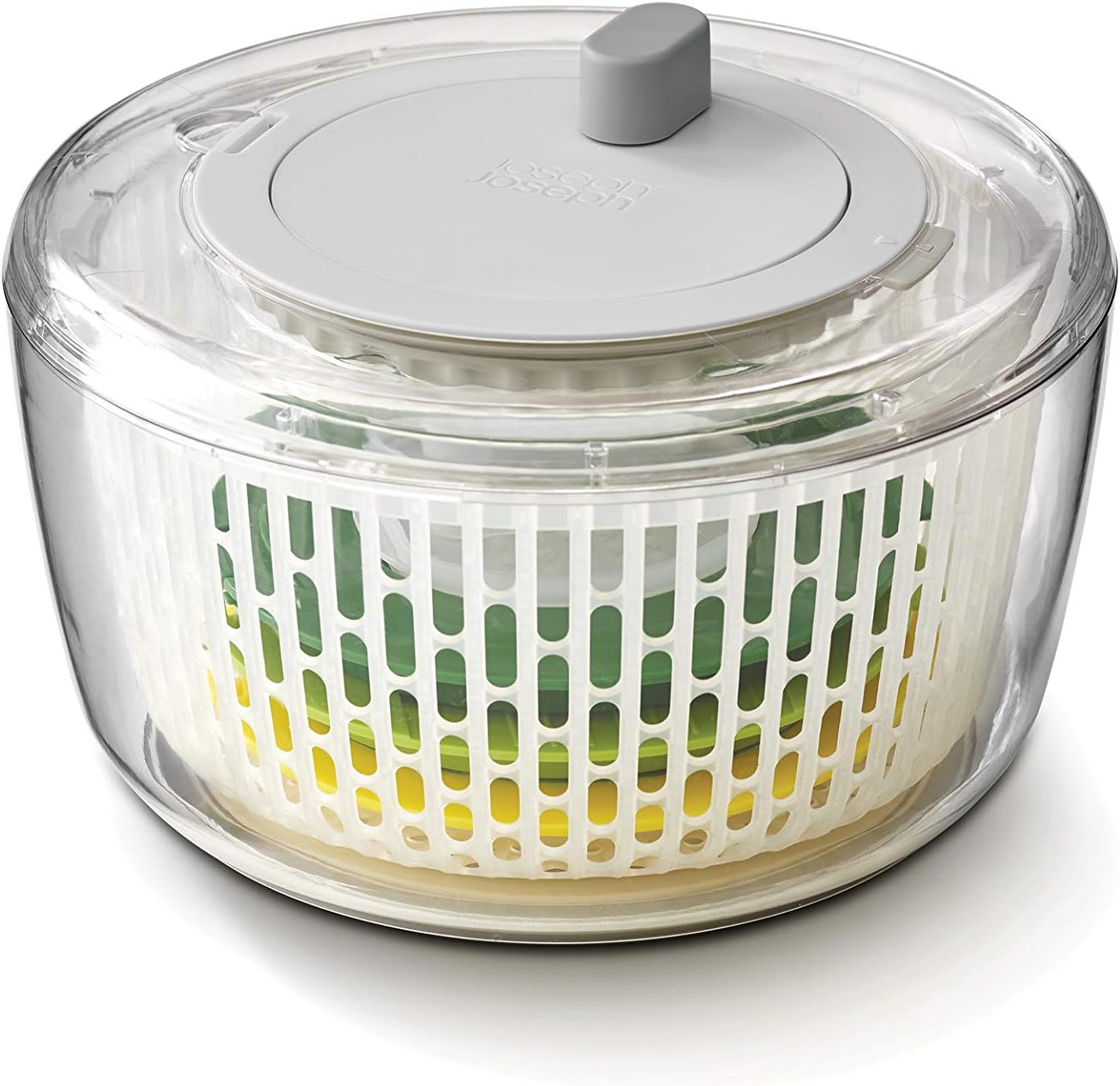 Joseph Joseph Multi-Prep 4-Piece Salad Making Set, Multi-Color, Salad Spinner, Spiral Cutter, Slicer and Grater, Compact Storage