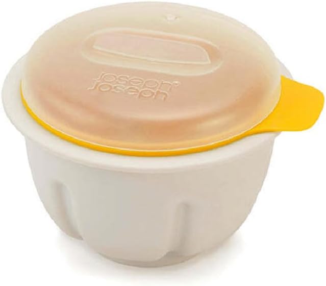 Joseph Joseph M-Poach Microwave Egg Poacher, One-size, White/Yellow