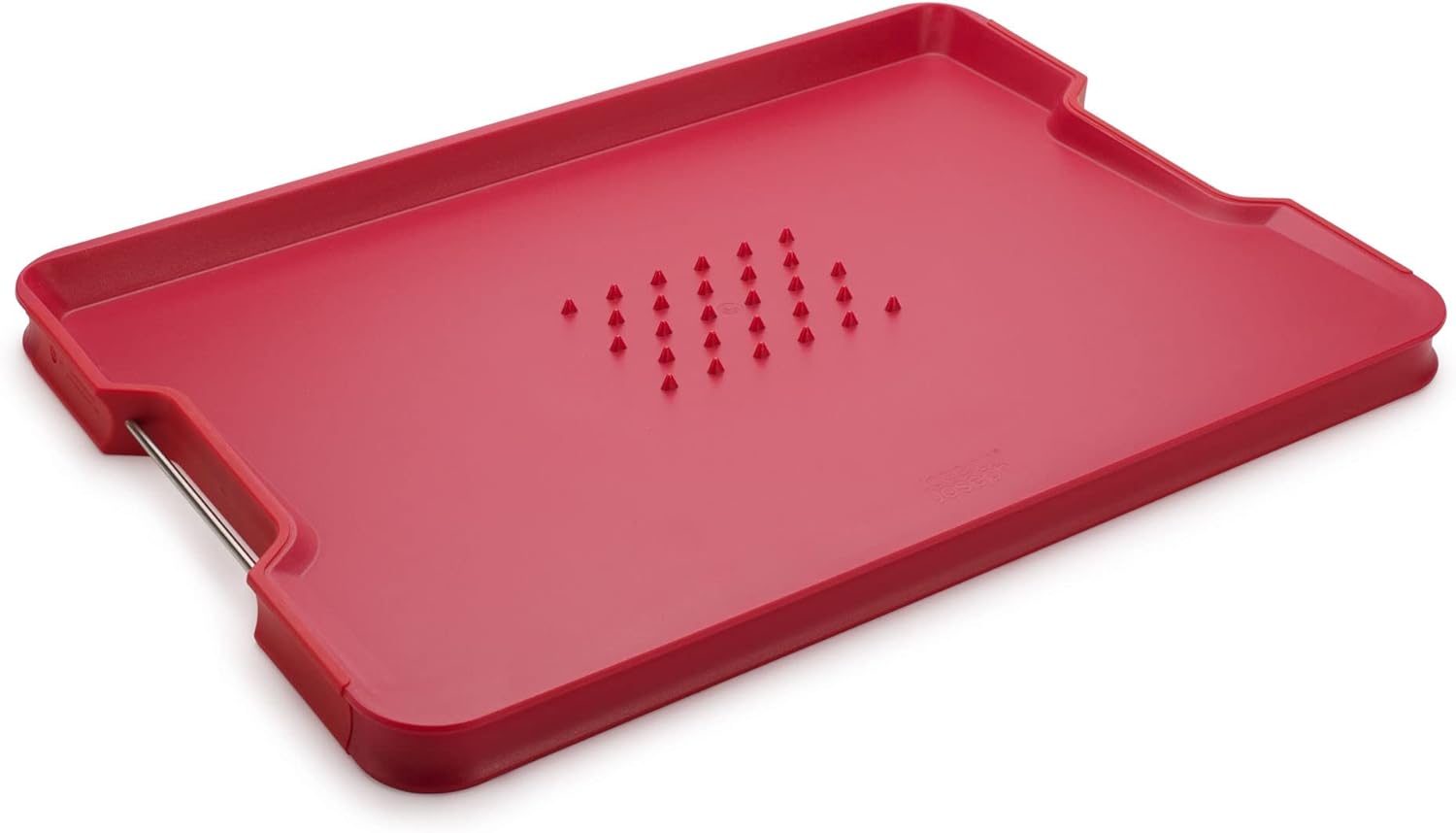 Joseph Joseph 60207 Cut&Carve Plus Multi-function Cutting Board, Large, Red