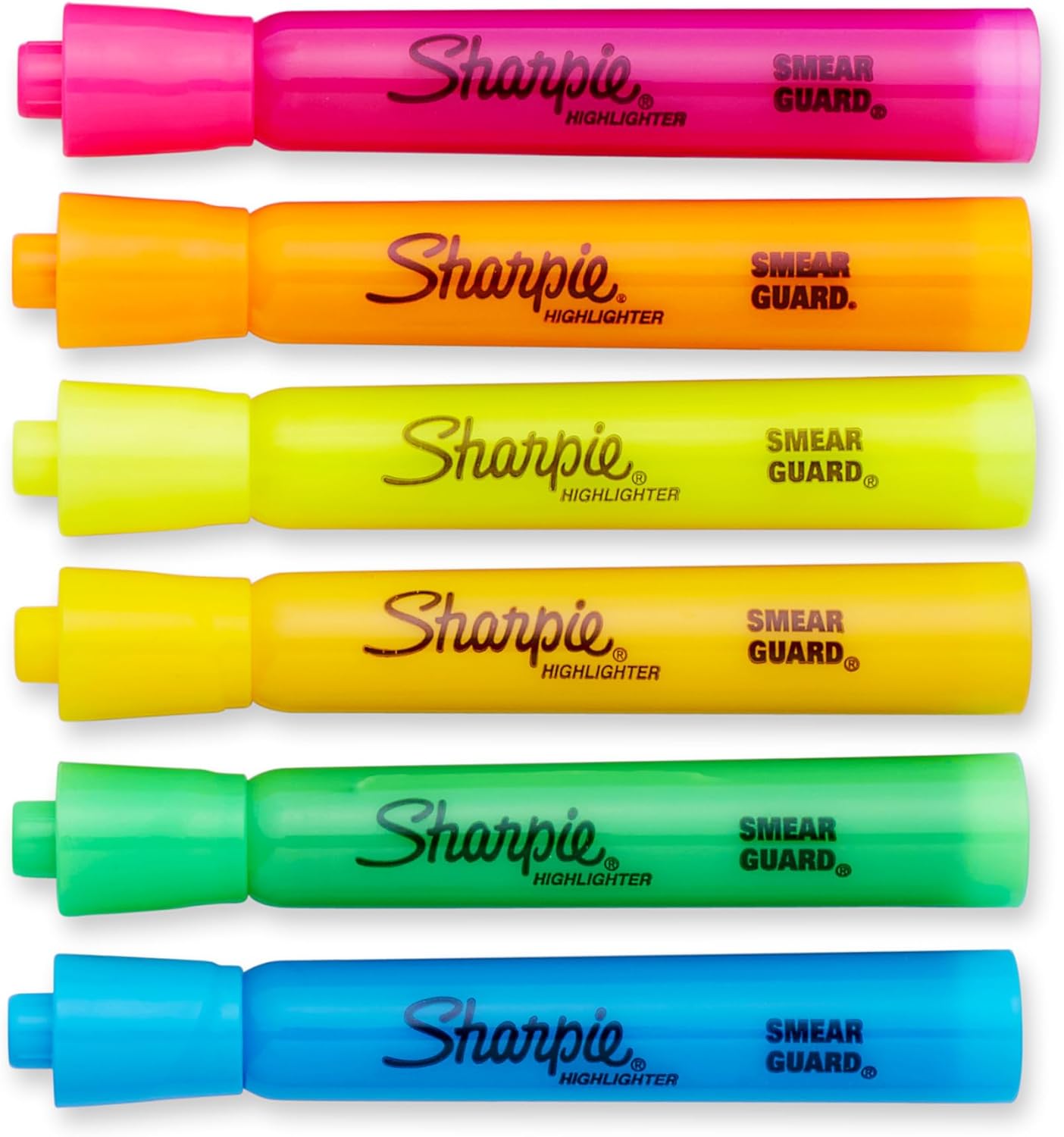 SHARPIE Tank Style Highlighters, Chisel Tip, Assorted, Box of 12