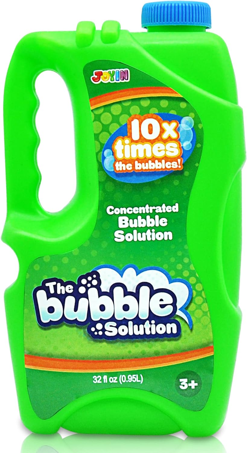 JOYIN 32 oz Concentrated Bubble Solution (Green) for Kids, Boys and Girls Summer Game, Party Favors, Summer Outdoor Fun, Pretend-Play Toys, Educational Toys, and School Classroom Prizes