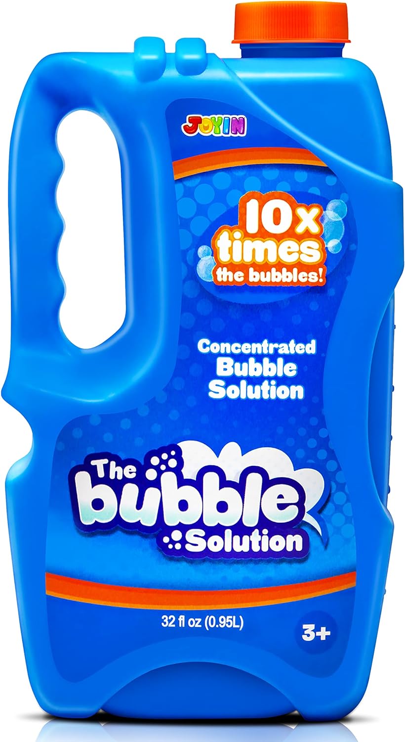 JOYIN 32 oz Bubble Solution Refills (up to 2.5 Gallon) Big Bubble Concentrated for Bubble Machine, Bubble Juice Refills