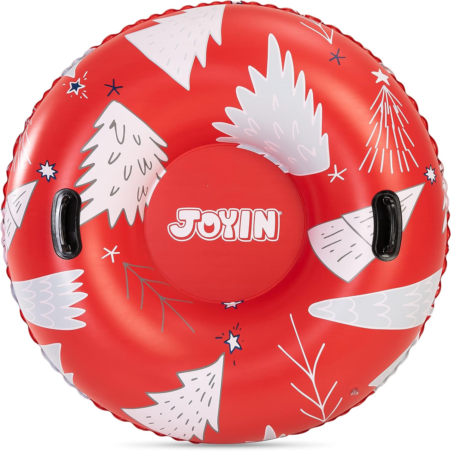 JOYIN 47'' Inflatable Snow Tube, Heavy-Duty Snow Tube for Sledding, Great Inflatable Snow Tubes for Winter Fun and Family Activities