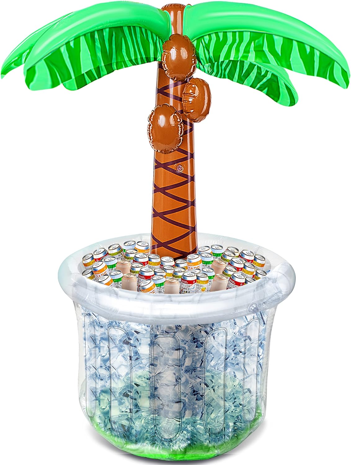 JOYIN 60 Inflatable Palm Tree Cooler, Beach Theme Party Decor, Pool Party Decorations, Luau Hawaiian Birthday Party Supplies Ocean Jungle Tropical Themed Party Decoration Summer Outdoor Drink Cooler