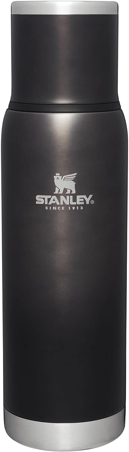 STANLEY Adventure To Go Insulated Travel Tumbler - 1.1QT - Leak-Resistant Stainless Steel Insulated Bottle with Insulated Cup Lid and Splash-Free Stopper