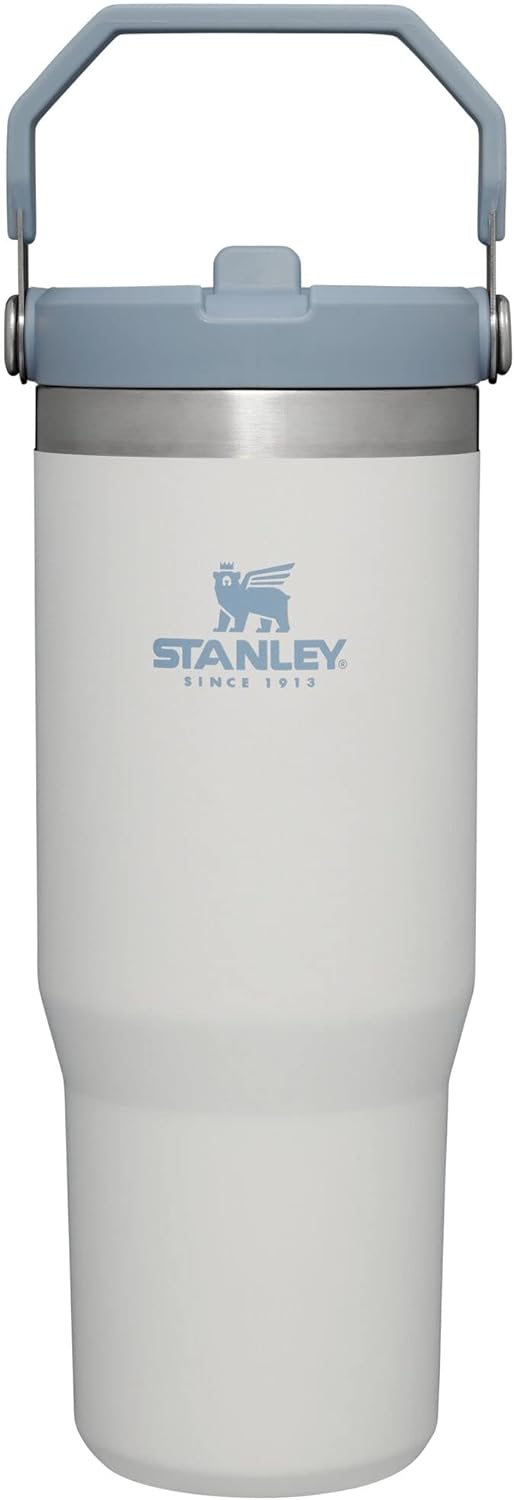 STANLEY IceFlow Stainless Steel Tumbler with Straw, Vacuum Insulated Water Bottle for Home, Office or Car, Reusable Cup with Straw Leakproof Flip