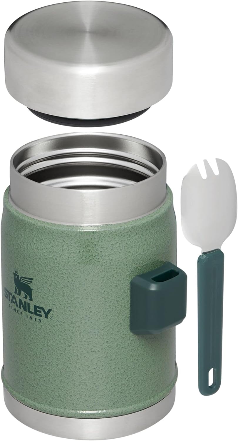 Stanley Classic Legendary Classic Food Jar   Spork 14oz Hammertone Green