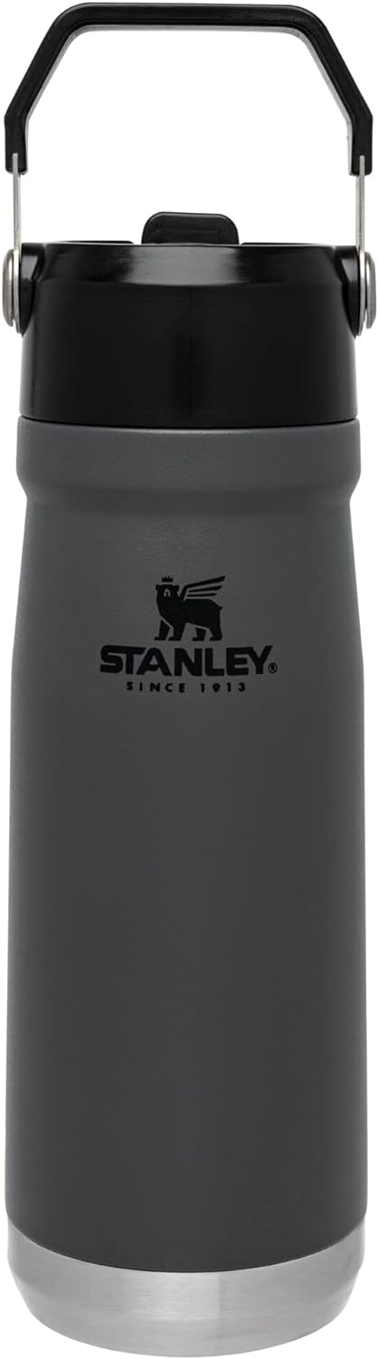 Stanley IceFlow Stainless Steel Bottle with Straw, Vacuum Insulated Water Bottle for Home, Office or Car, Reusable Leakproof Cup with Straw and Handle