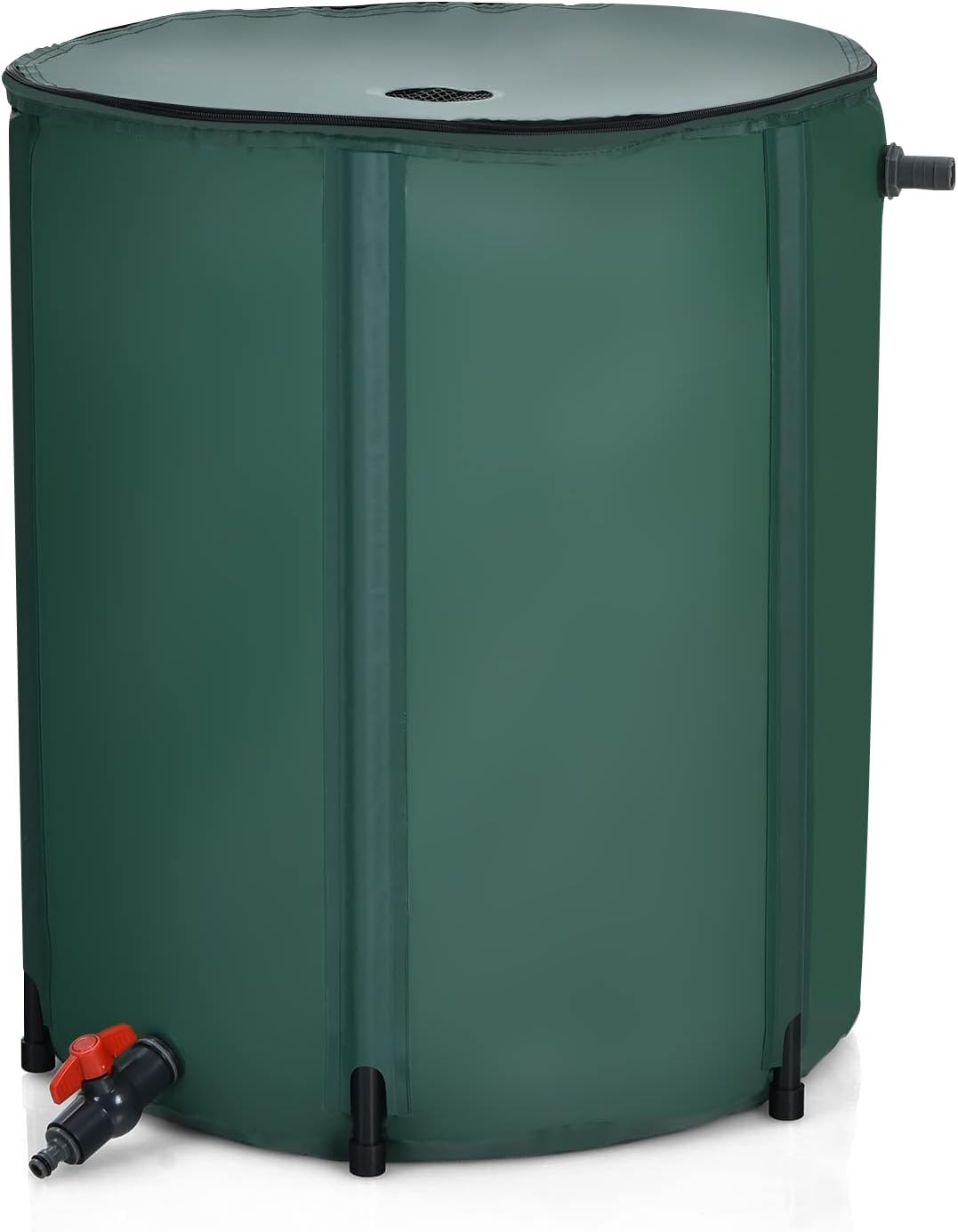 Goplus 60 Gallon Collapsible Rain Barrel, Portable Rain Barrels to Collect Rainwater from Gutter, Rainwater Collection System, Water Storage Tank Catcher Container with Filter Spigot