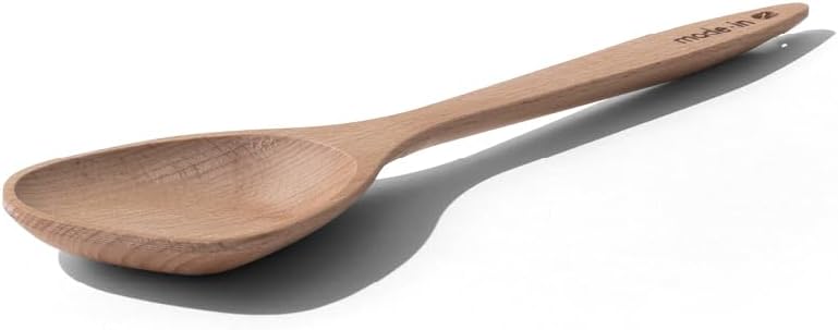 Made In Cookware - Wooden Spoon - Handcrafted for Thorough Mixing and Gentle Cookware Care - Made in Hungary