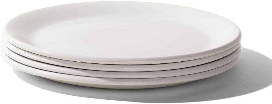 Made In Cookware - 11 Dinner Plates - Set of 4 - White - Porcelain England