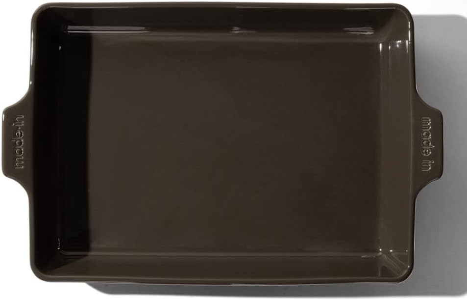 Made In Cookware - Rectangular Baking Dish - Olive Green - Hand Crafted Ceramic - Professional Bakeware - Made in France