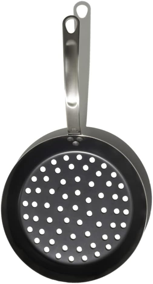 Made In Cookware - 11 Blue Carbon Steel Grill Frying Pan - (Like Cast Iron, but Better) - Professional Cookware France - Induction Compatible