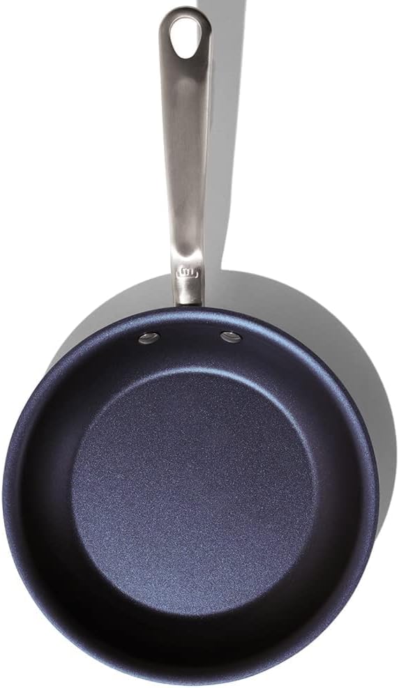 Made In Cookware - 8 Non Stick Frying Pan (Harbour Blue) - 5 Ply Stainless Clad Nonstick - Professional Cookware USA - Induction Compatible