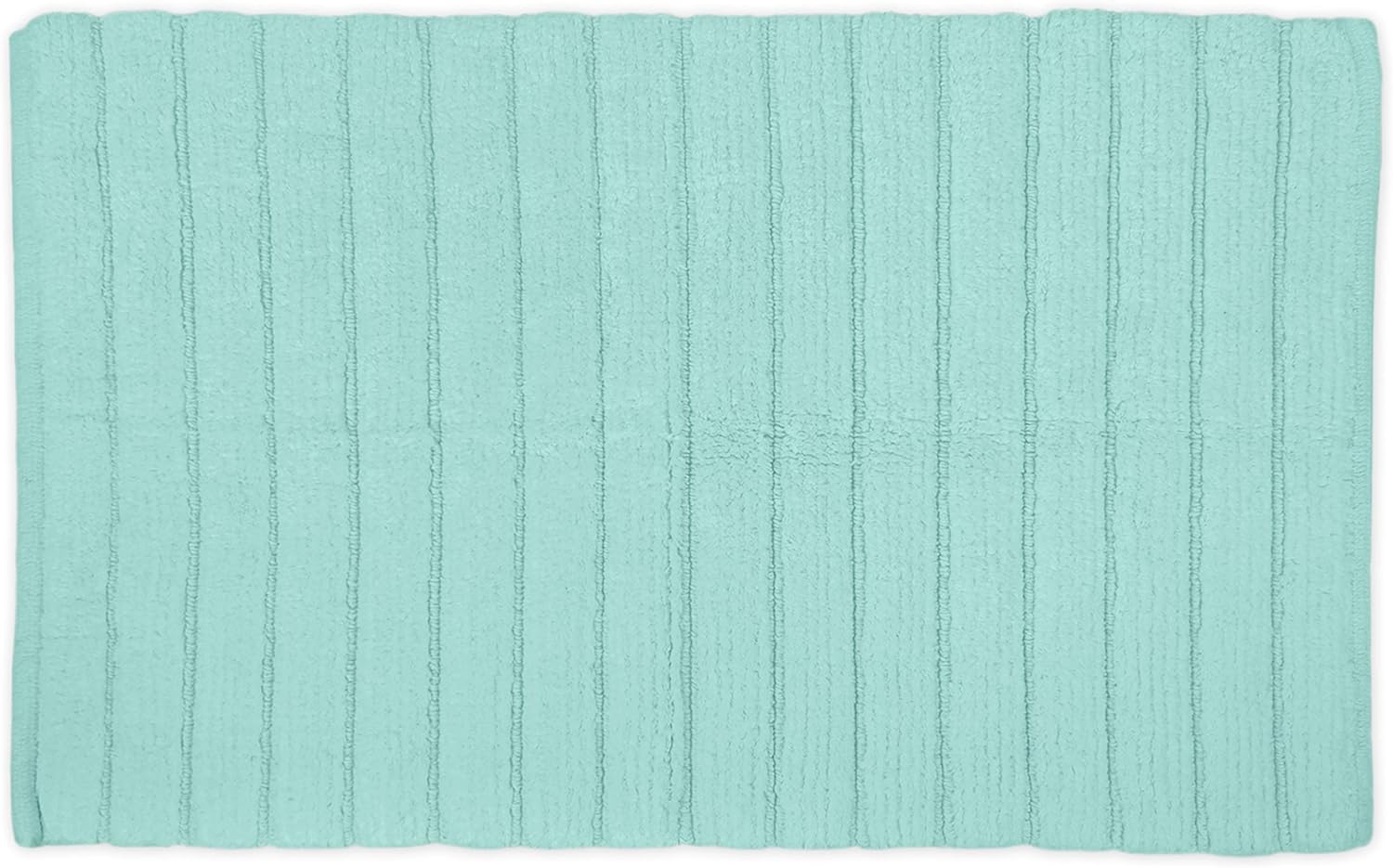 DII Ribbed Bathroom Floor Mat Collection Soft, Absorbant and Machine Washable, 17x24, Mint