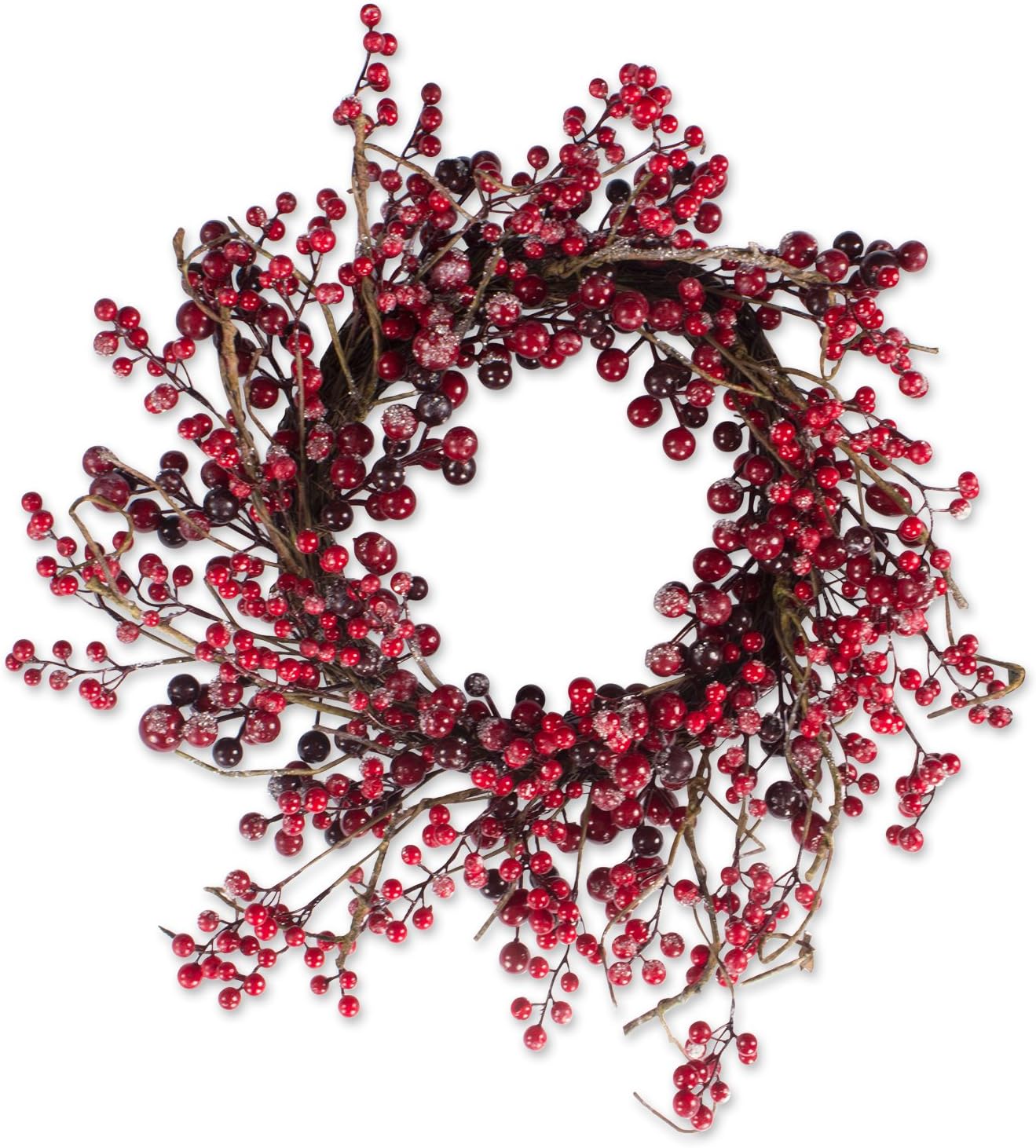 DII Christmas Holiday Decorative Wreath, 20 Diameter, Frosted Berry