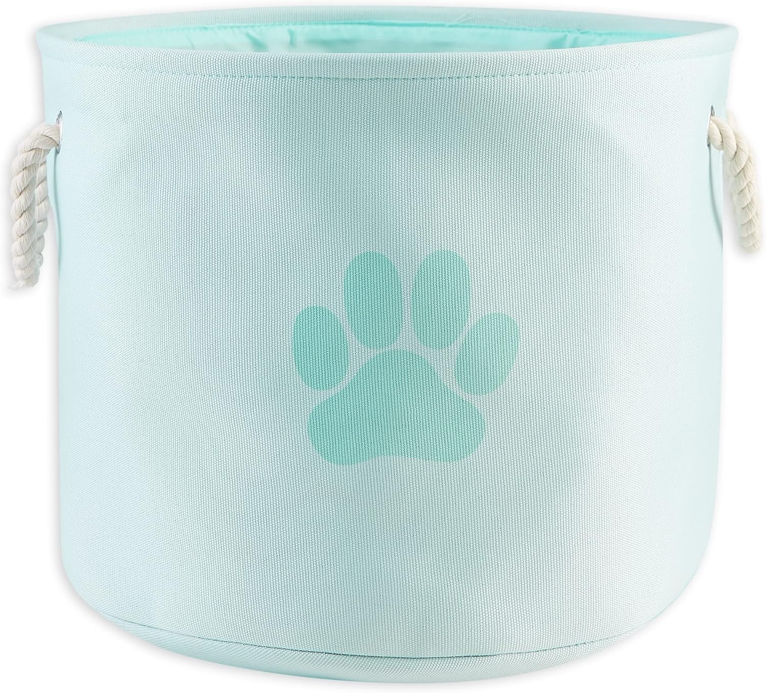 Bone Dry Pet Storage Collection Collapsible Bin, Medium Round, Aqua