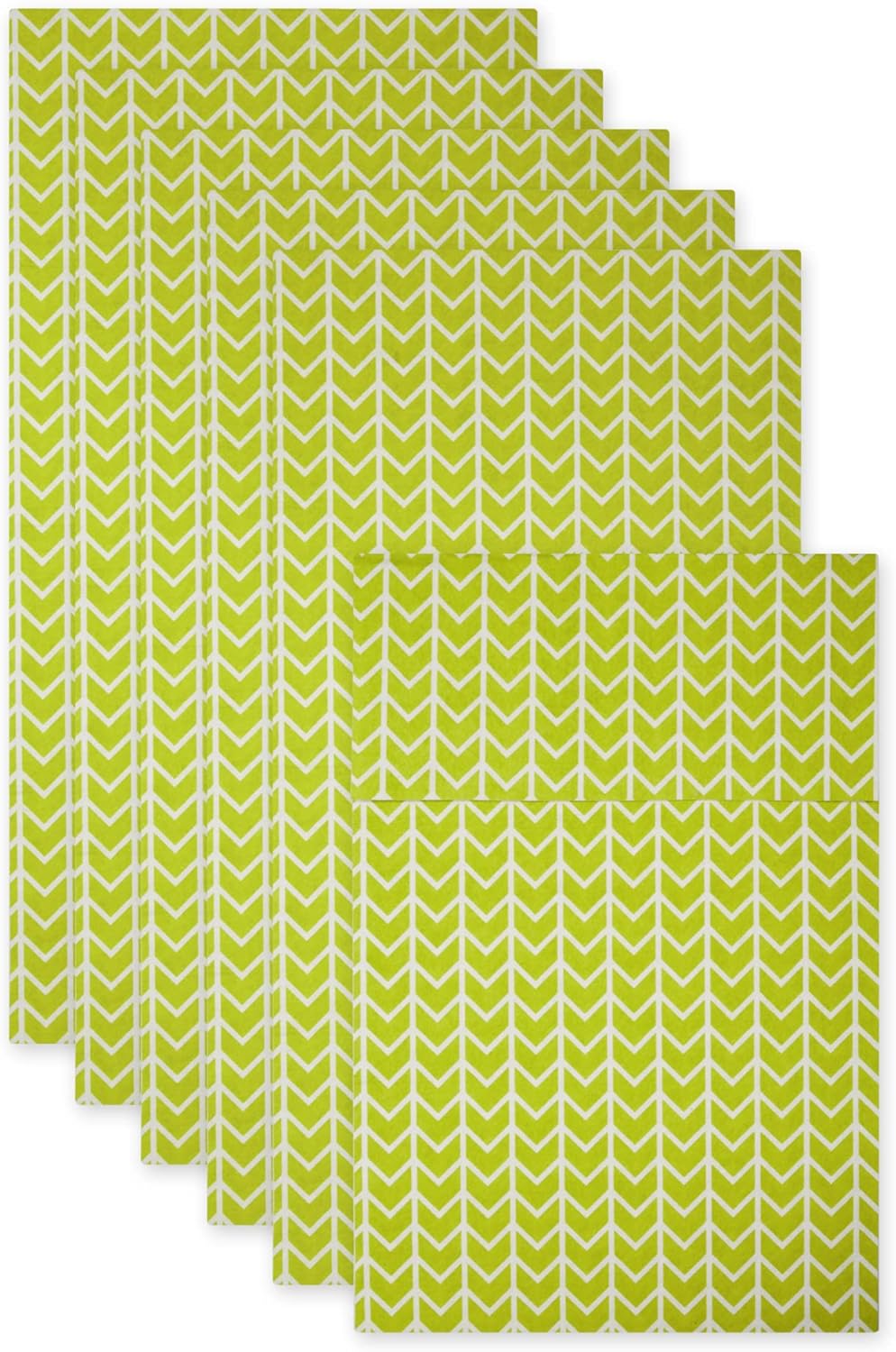 DII Fridge Liner Collection Non-Adhesive, Cut to Fit, 12x24, Avocado Herringbone, 6 Piece