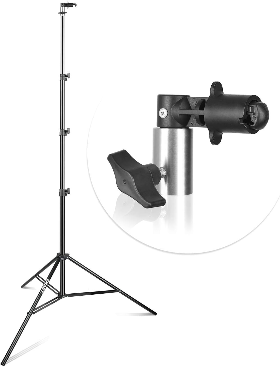 EMART Photography Green Screen Background Reflector Light Stand, 8.5ft Portable Light Reflector Holder Clamp for Reflector Diffuser, Disc Reflectors, Pop Up Backdrop, Photo and Video Studio