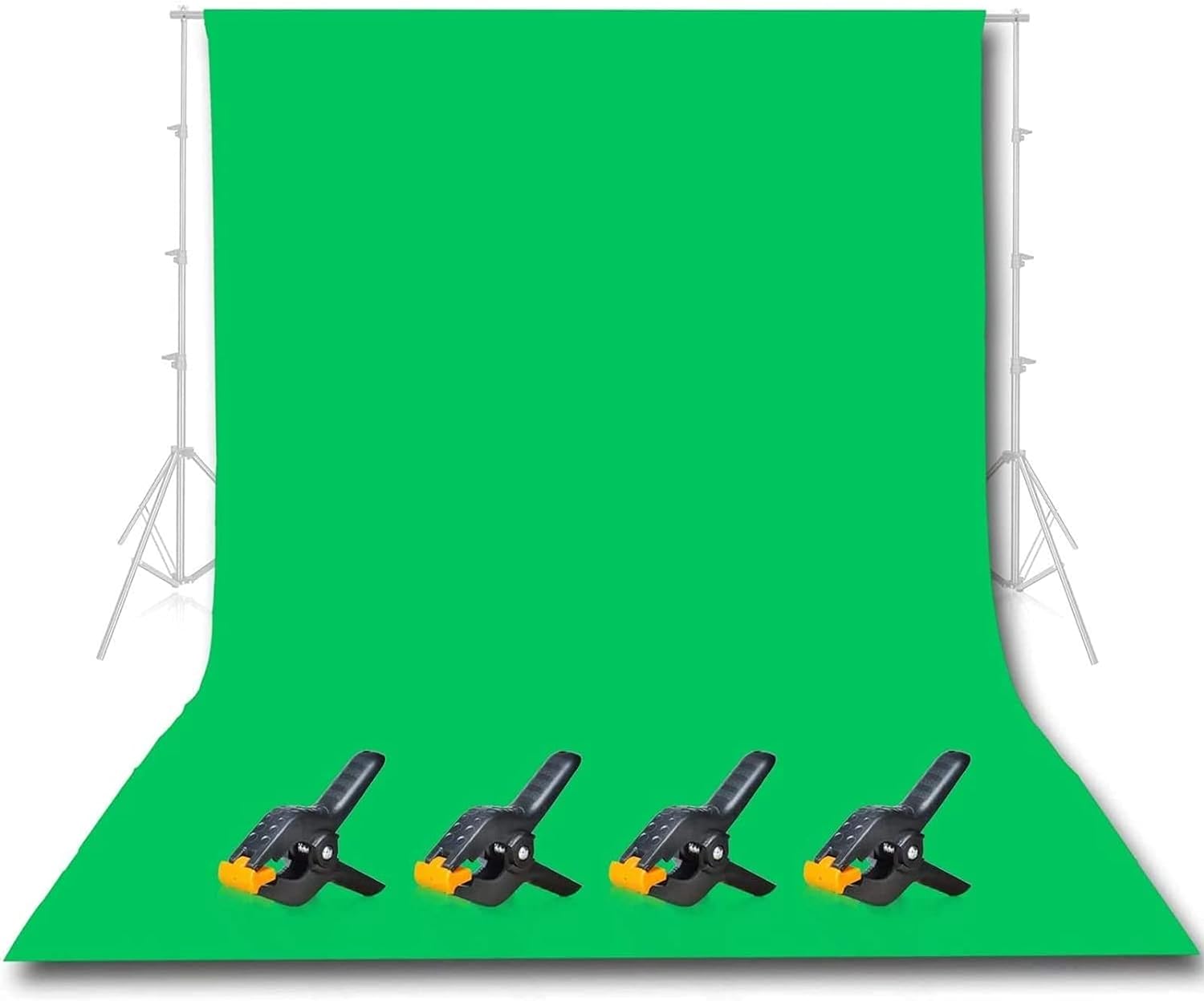 EMART 10 X 12ft Green Screen Backdrop, Chromakey Photo Backdrop Seamless Muslin Cloth Fabric for Recording, Photography Studio, Steaming, Zoom Meeting