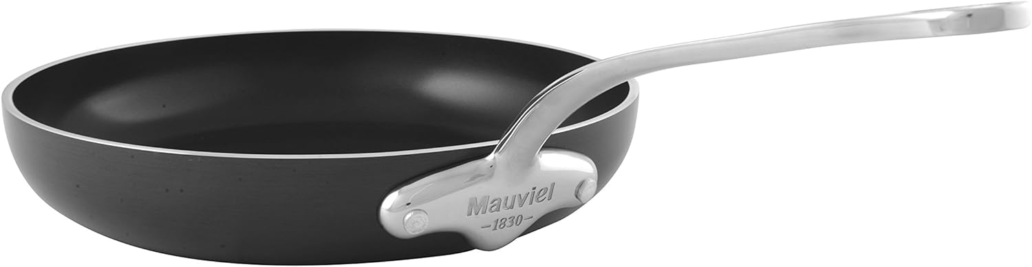 Mauviel M'Stone 3 Hard Anodized Nonstick Frying Pan With Cast Stainless Steel Handle, 11.8-in, Made In France