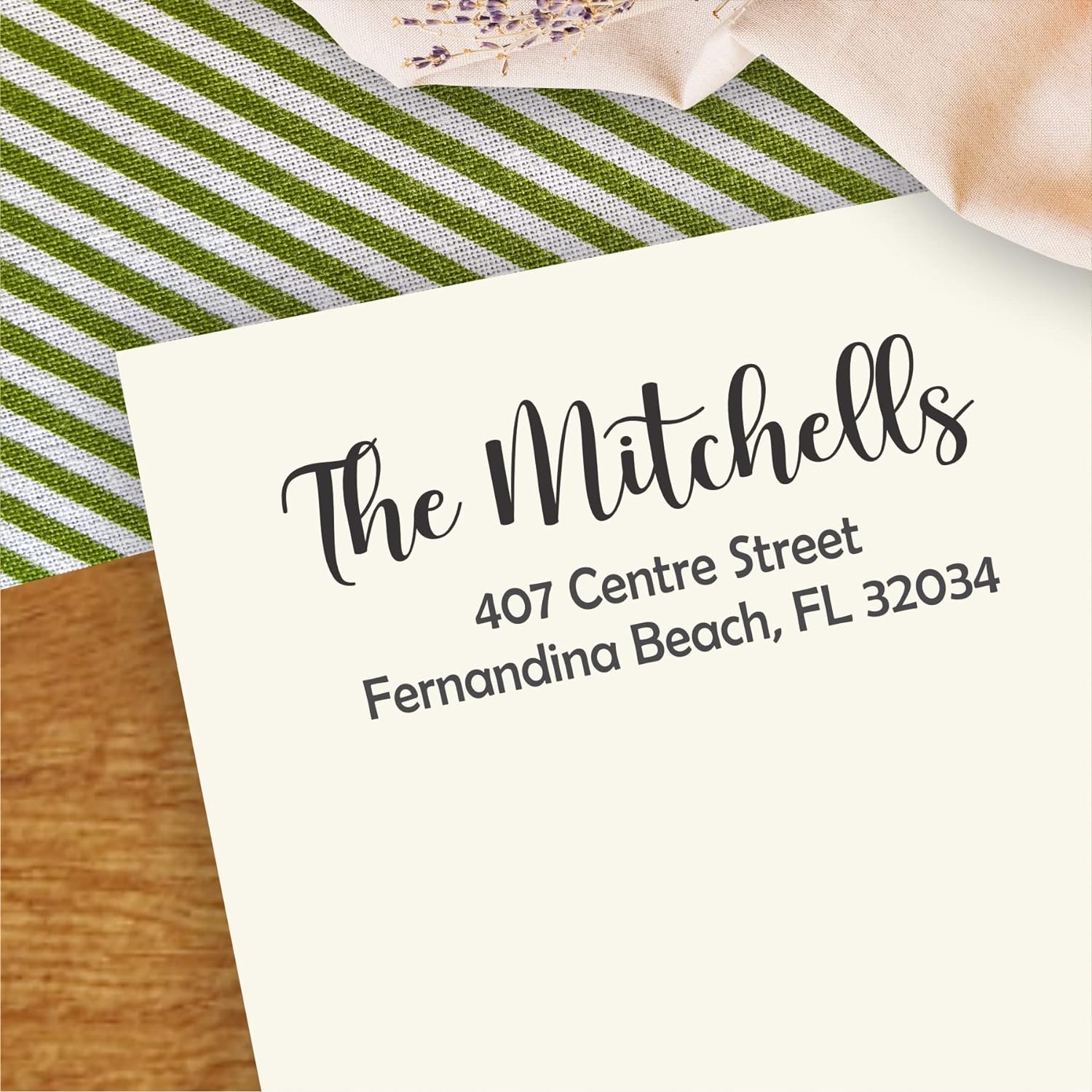 Customized Return Address Stamps Choose from 6 Designs 3 Sizes