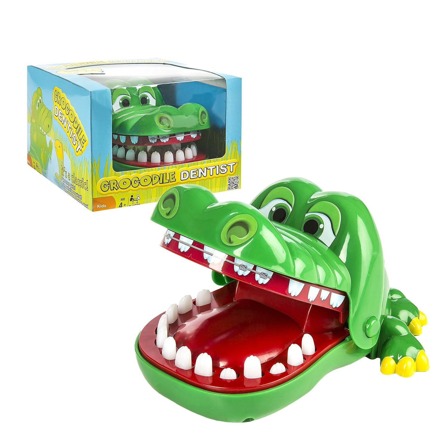 Crocodile Dentist - A Grouchy Friend with a Grievous Toothache - 1 to 4 Players - Ages 4 and Up