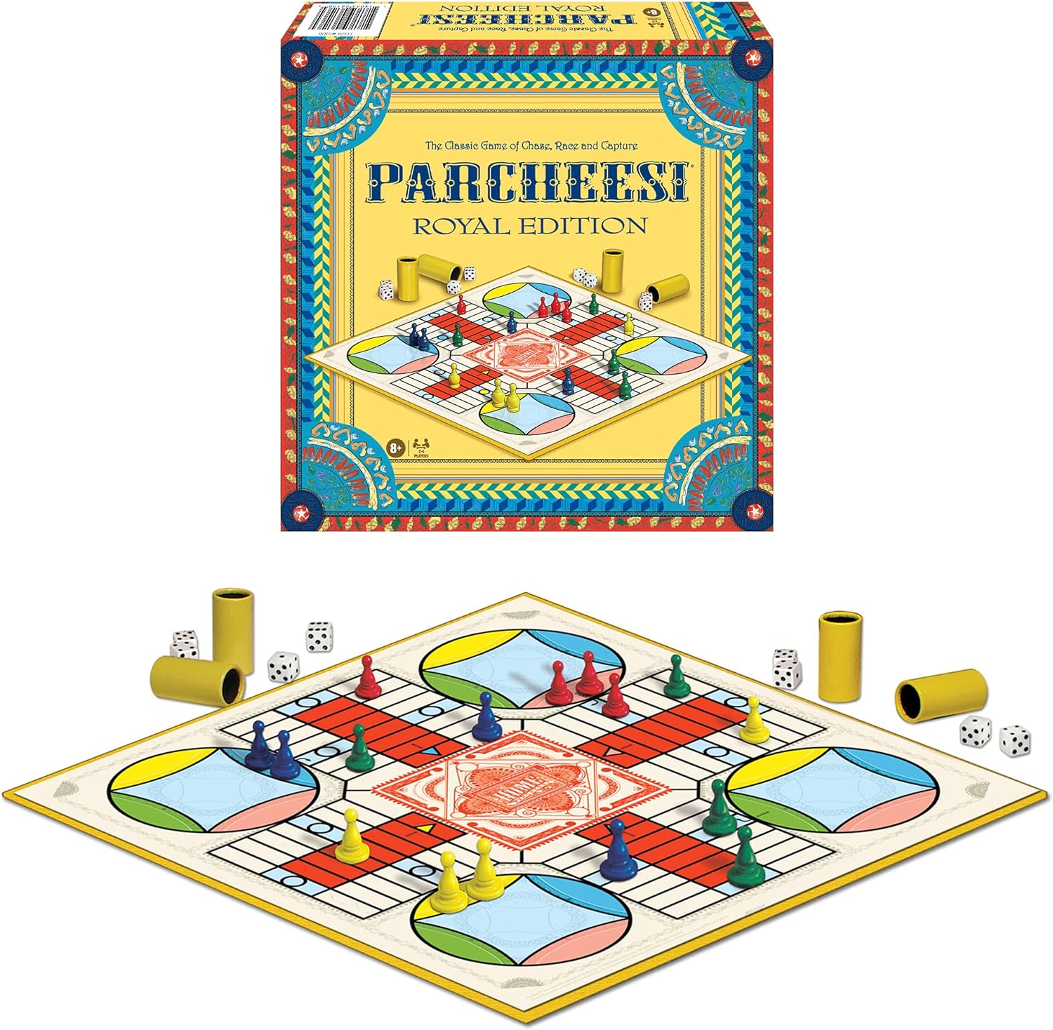 Winning Moves Games Parcheesi Royal Edition for age 8 and Up , Multicolor (6106)