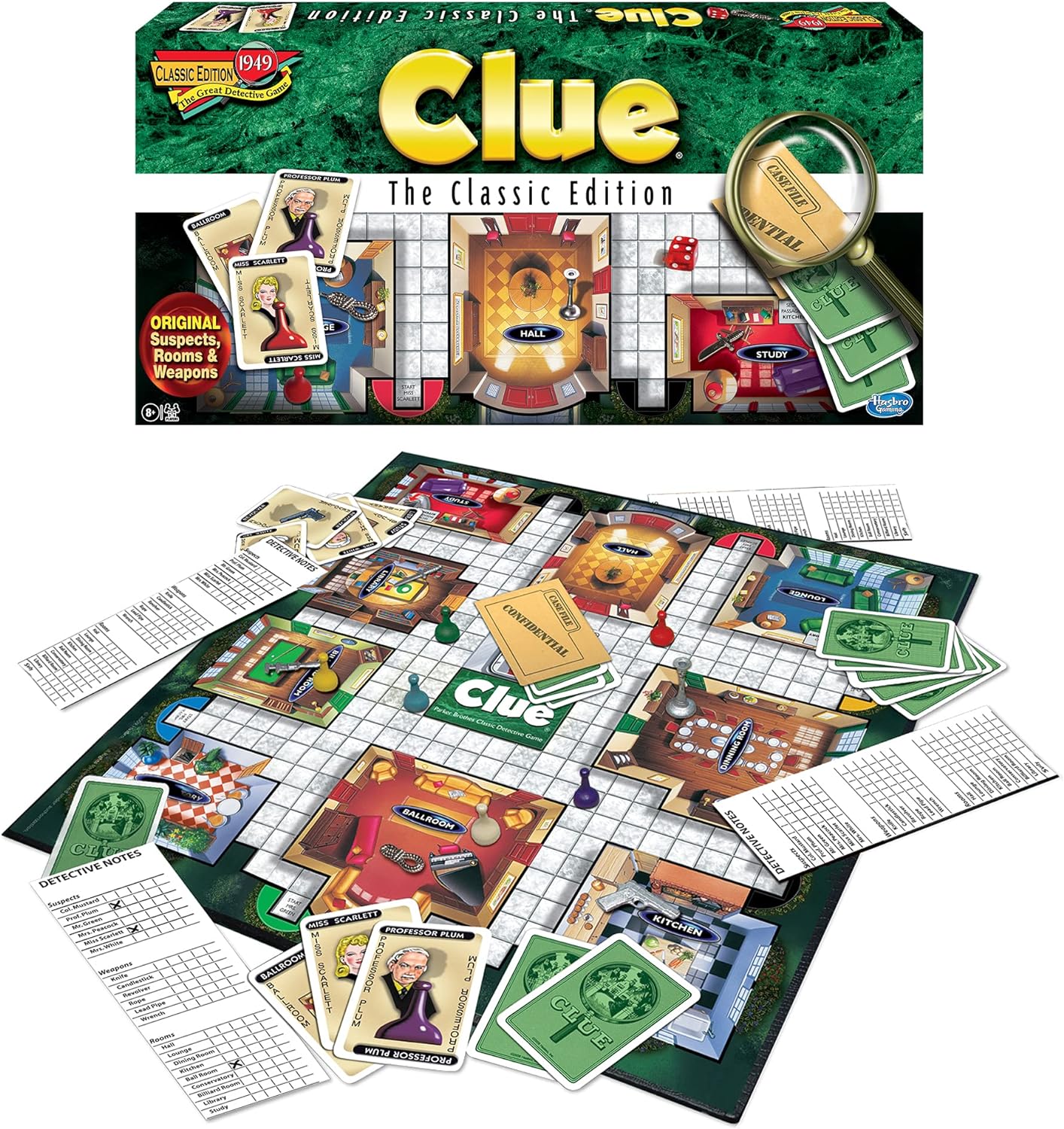 Winning Moves Games Clue The Classic Edition Toy, Multicolor (1137)