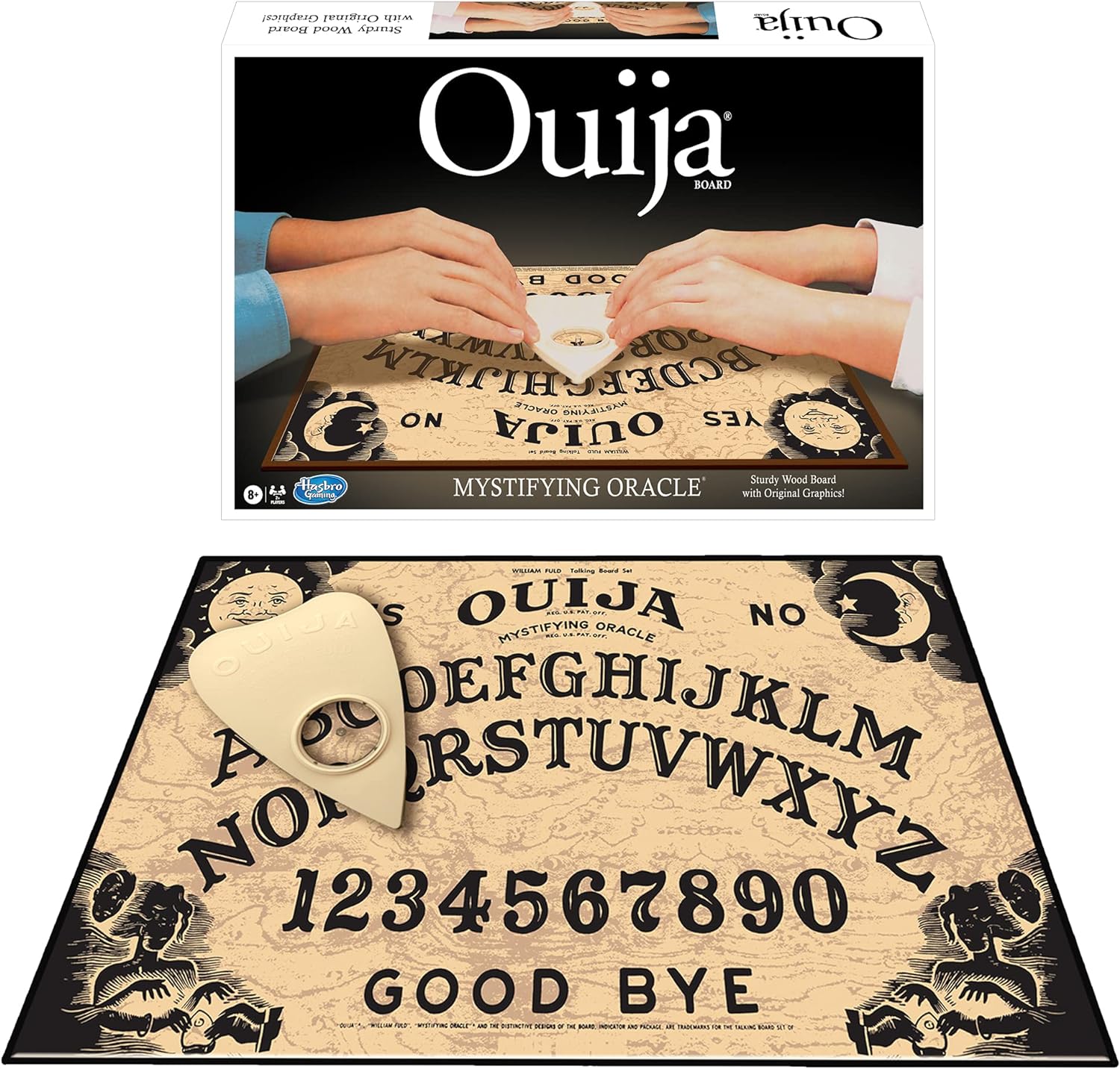 Winning Moves Games Classic Ouija, Brown, 8 years and up