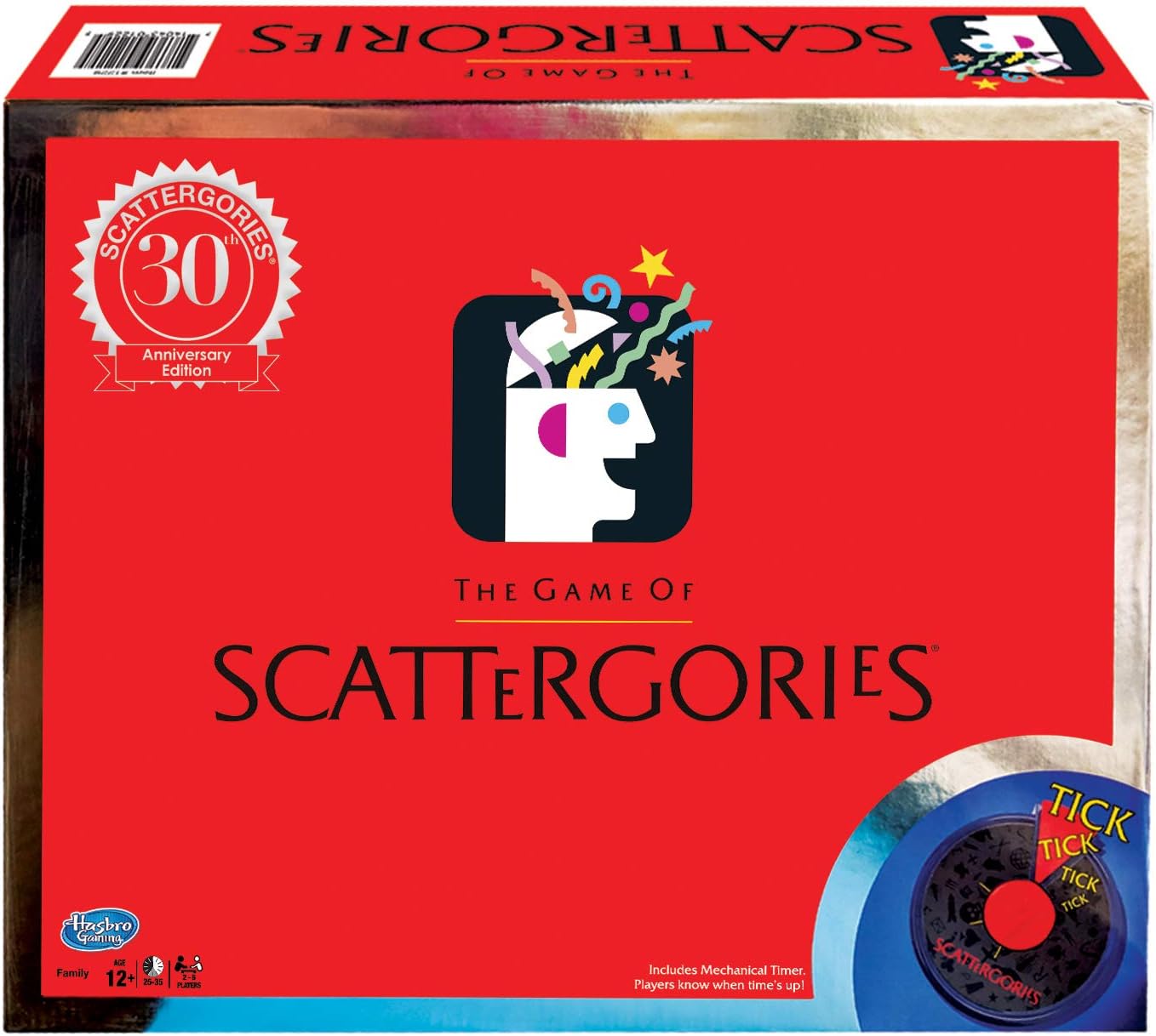 Winning Moves Scattergories 30th Anniversary Edition, Brown, for ages 12 and up