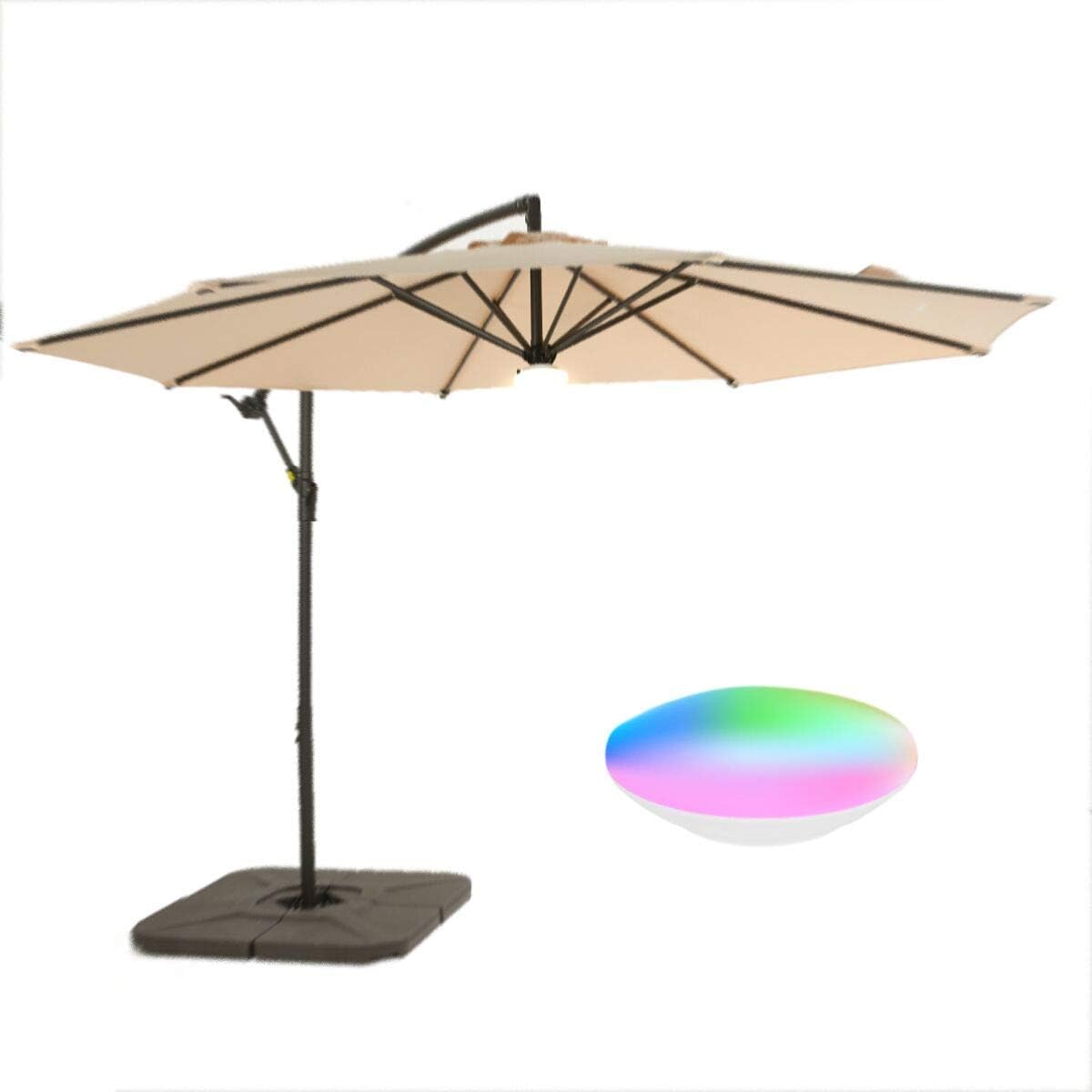Wikiwiki Light for Umbrella Patio Umbrella Lights Outdoor 8 Colorful Modes 3 Brightness LED Light - High Lumen for Camping, Tents, Yard, or Indoor Use