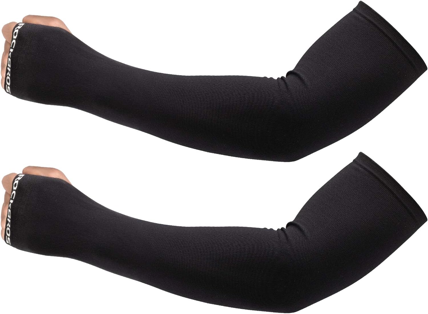 ROCKBROS Winter Arm Warmer Knit Long Arm Sleeves Warm for Women Men Running Cycling Sports Fingerless Driving Gloves