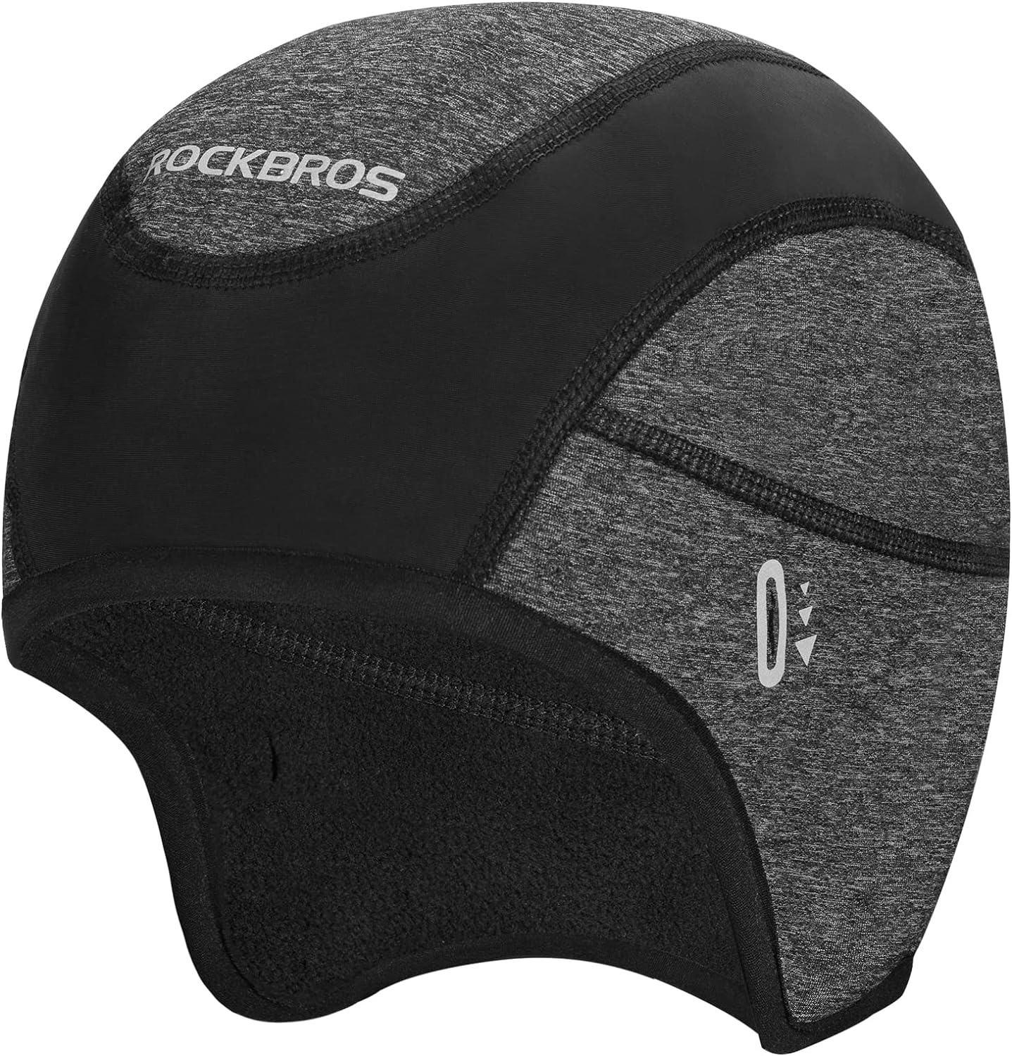 ROCKBROS Winter Cycling Caps for Men Women Windproof Cycling Hat with Sun Visor Under Helmet Liner Black