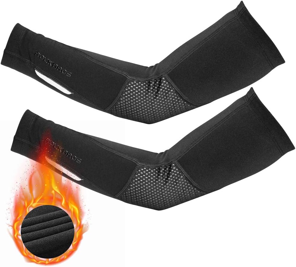 ROCKBROS Thermal Arm Warmer for Men & Women Arm Sleeves for Cycling Running