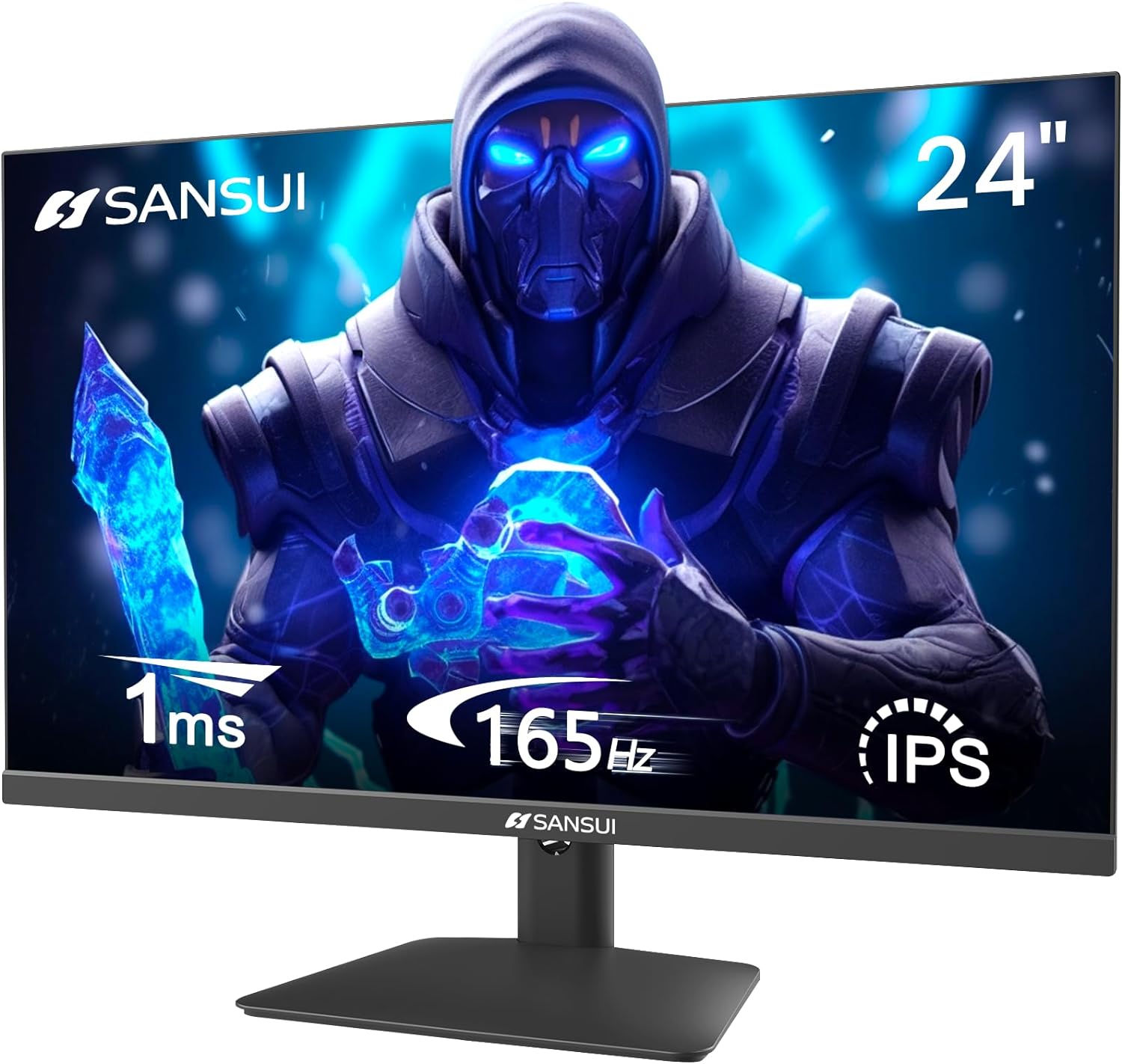 24-inch 165Hz 1ms IPS Gaming Monitor with DP/HDMI Ports, Racing FPS Modes, VESA Mount - SANSUI ES-G24X5