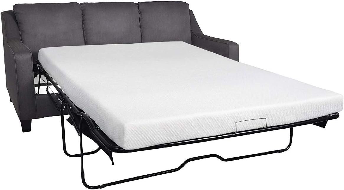 Milliard 4.5 Inch Memory Foam Replacement Mattress with Breathable, Waterproof and Washable Cover for Full Size Sleeper Sofa and Couch Beds (Sofa Not Included) - Full