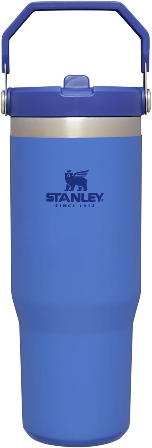 STANLEY IceFlow Stainless Steel Tumbler with Straw, Vacuum Insulated Water Bottle for Home, Office or Car, Reusable Cup with Straw Leakproof Flip