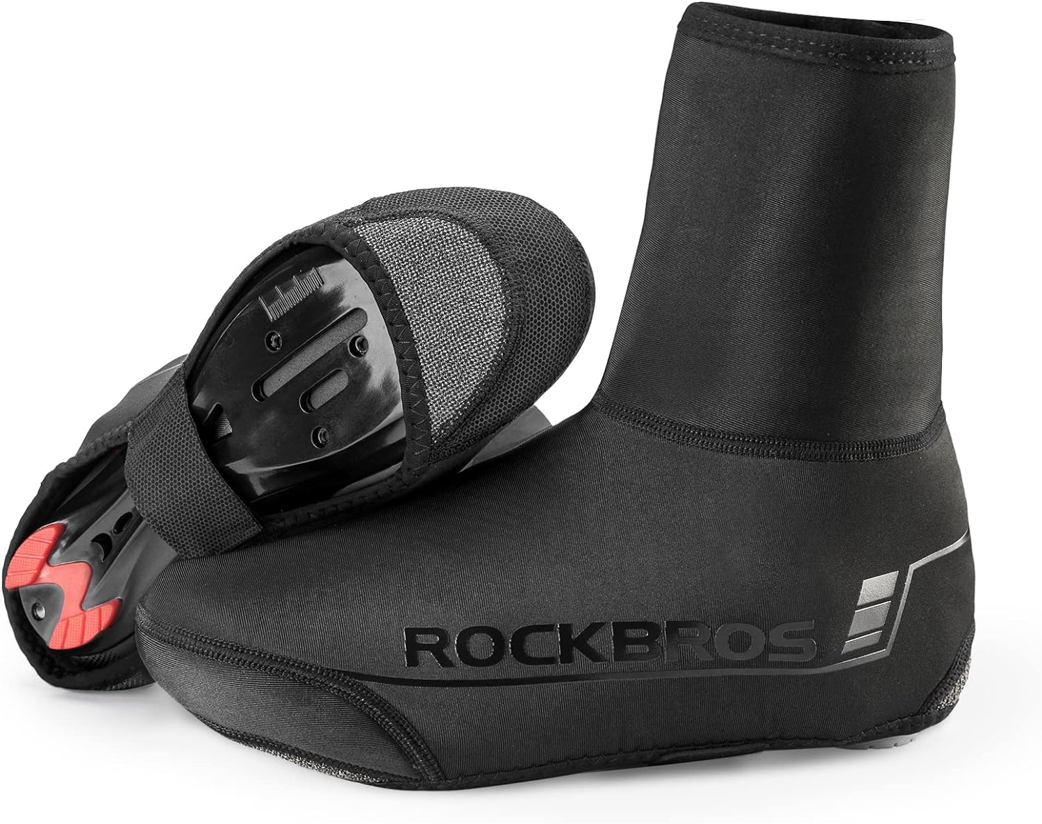 ROCKBROS Cycling Shoe Covers Winter Shoes Cover Warmer Water Resistant Thermal Bike Shoes Cover Windproof Bicycle Overshoes Shoescover for Men Women