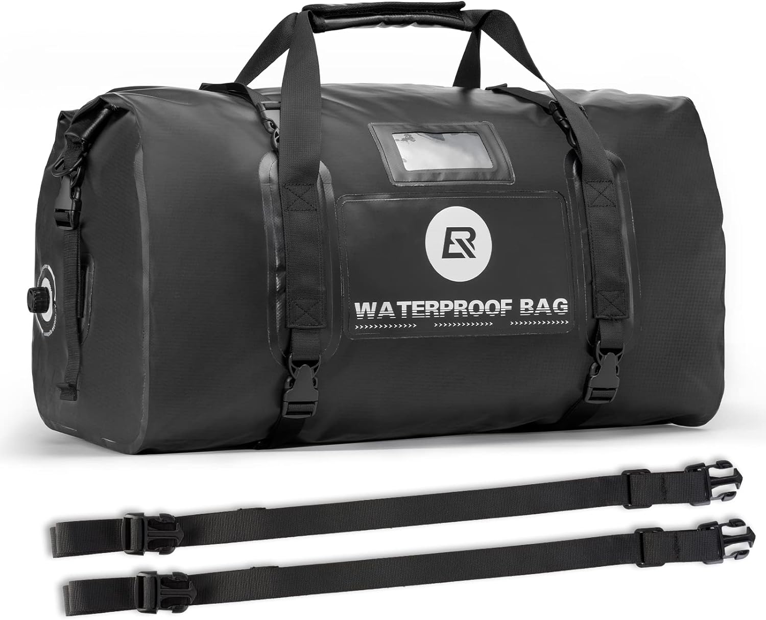 ROCKBROS Waterproof Duffel Bag 60L Motorcycle Travel Dry Duffel Bag for Motorcycling Boating Kayaking Camping Fishing Outdoor Adventure for Men Women