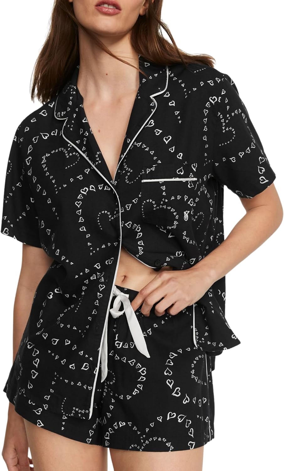 Victoria' Secret Flannel Short Pajama Set, Women' Sleepwear (XS-XXL)