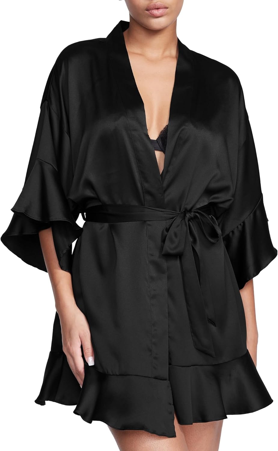 Victoria' Secret Satin Robe, Women' Sleepwear (XS-XXL)