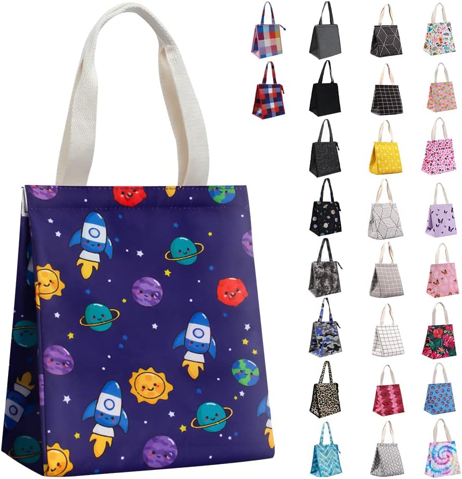 The lunchbag is a great size for work or a day trip! It keeps contents cold and fresh. The handles are thick and sturdy. Easy to clean the inside in case of spills. Very cute designs for anyone. A perfect gift for yourself or others!