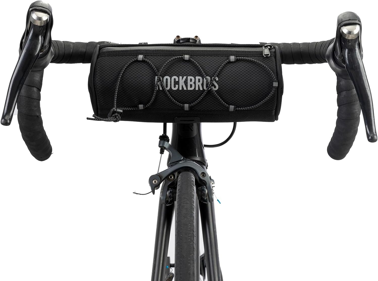 ROCKBROS ROAD TO SKY Bike Handlebar Bag Bicycle Front Bag Bag Storage Bag Lightweight & Sturdy Bicycle Handlebar bag for Road Mountain Bike 2L,Black