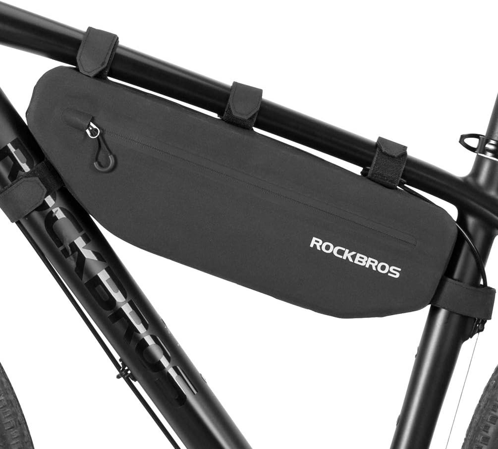 ROCKBROS Bike Frame Bag Waterproof Bike Triangle Bag Bicycle Under Top Tube Bag Corner Pouch Storage Bag for Cycling Accessories